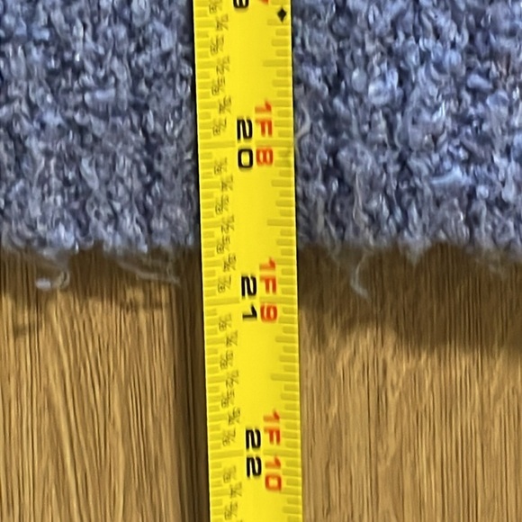 Free People Women’s Cropped Fuzzy Sweater Blue XS Cotton Blend Finders Keepers - Picture 16 of 16